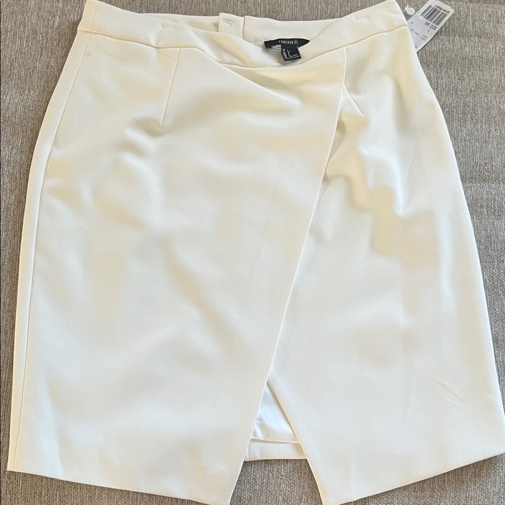 Elegant off White Pencil Skirt